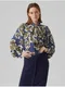 Zeleno-modr dmsk kvtovan halenka AWARE by VERO MODA Grayce