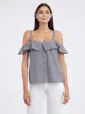 Gingham bluze image