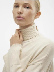 AWARE by VERO MODA Gisela rolák Krémová AWARE by VERO MODA Gisela rolák Krémová