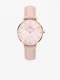 Růžové dámské kožené hodinky Daniel Wellington Petite