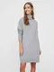 Šedé svetrové šaty VERO MODA Brilliant